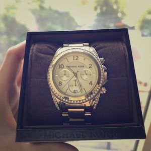 Michael Kors Gold Watch with Rhinestones